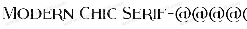 Modern Chic Serif字体转换